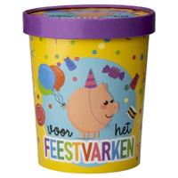 Snoepbeker Ø12x14cm - Feestvarken Snoepbeker Ø12x14cm - Feestvarken