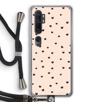 Kleine kattenkopjes: Xiaomi Mi Note 10 Transparant Hoesje met koord