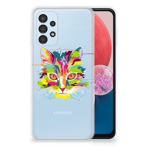 Samsung Galaxy A13 4G Telefoonhoesje met Naam Cat Color