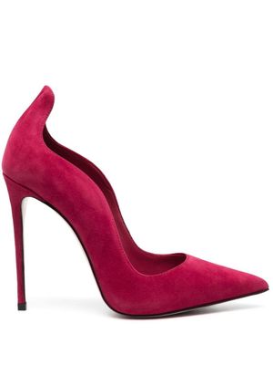 Le Silla escarpins Ivy 120 mm en daim - Rose