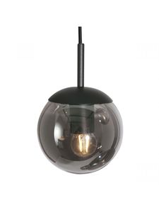 Steinhauer 5-lichts vide hanglamp Bolique zwart met smoke glas 2730ZW