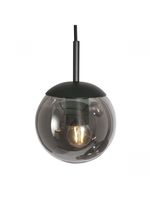 Steinhauer 5-lichts vide hanglamp Bolique zwart met smoke glas 2730ZW - thumbnail