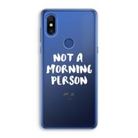 Morning person: Xiaomi Mi Mix 3 Transparant Hoesje