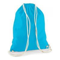 Gymtas sport/zwemmen - rugzak - ijsblauw - rijgkoord - 46 x 37 cm - katoen - Kinderen sporttasjes Gymtas sport/zwemmen - rugzak - ijsblauw - rijgkoord - 46 x 37 cm - katoen - Kinderen sporttasjes