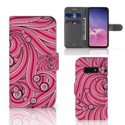 Samsung Galaxy S10e Hoesje Swirl Pink | Portemonnee hoesje