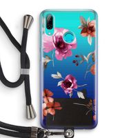 Geschilderde bloemen: Huawei P Smart (2019) Transparant Hoesje met koord