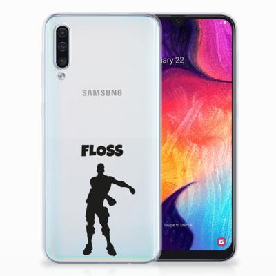Samsung Galaxy A50 Telefoonhoesje met Naam Floss Samsung Galaxy A50 Telefoonhoesje met Naam Floss