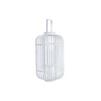 Lykta DKD Home Decor Kristal Wit Bamboe (28 x 28 x 47 cm)