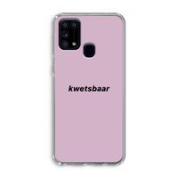 kwetsbaar: Samsung Galaxy M31 Transparant Hoesje