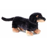 Aurora Teckel hondje - pluche knuffel - 20 cm - Honden - knuffeldieren