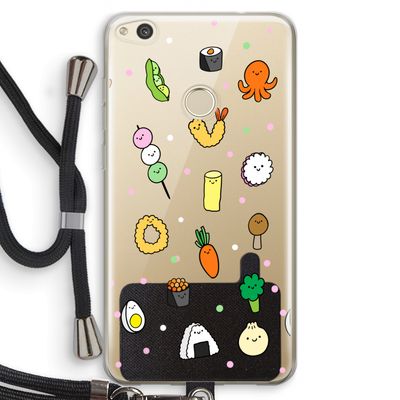 Happy bento friends: Huawei Ascend P8 Lite (2017) Transparant Hoesje met koord