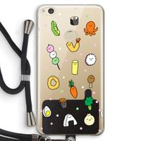 Happy bento friends: Huawei Ascend P8 Lite (2017) Transparant Hoesje met koord