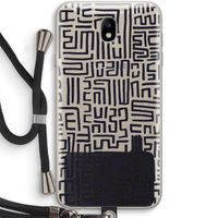 Moroccan Print: Samsung Galaxy J7 (2017) Transparant Hoesje met koord