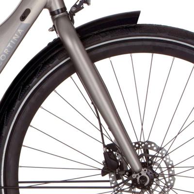Cortina voorvork e-mozzo shadow silver matt