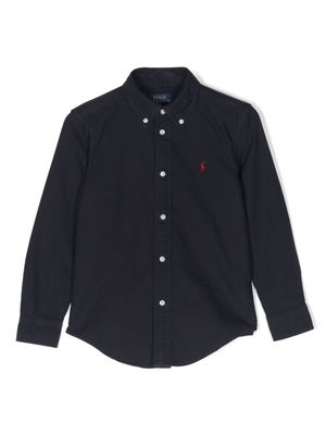 POLO RALPH LAUREN KIDS chemise à boutonnière - Bleu