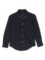 POLO RALPH LAUREN KIDS chemise à boutonnière - Bleu