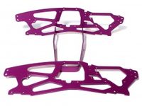 Main chassis 2.5mm/roll bar set (purple)