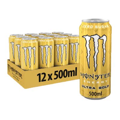Monster Energy - Ultra Gold Zero Sugar - 12x 500ml