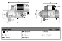 Startmotor / Starter DSN3017