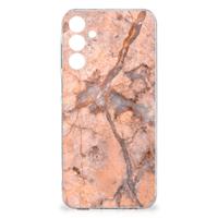 Samsung Galaxy A16 | TPU | Siliconen hoesje | Marmer Oranje