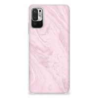 Xiaomi Redmi Note 10/10T 5G | Poco M3 Pro TPU Siliconen Hoesje Marble Pink - Origineel Cadeau Vriendin - thumbnail