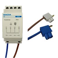 GACIA beltransformator uitbreidingset TF+ inclusief snoer en aansluitblokjes 8VA