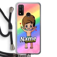 Chibi Maker man: Huawei P Smart (2020) Transparant Hoesje met koord