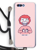 Hartje: Honor 10 Transparant Hoesje met koord