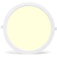 LED Paneel Rond Inbouw 24W - Warm Wit 3000K - Ø30cm - Flikkervrij
