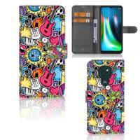 Motorola Moto G9 Play | E7 Plus | Wallet Case | met Pasjes | Punk Rock