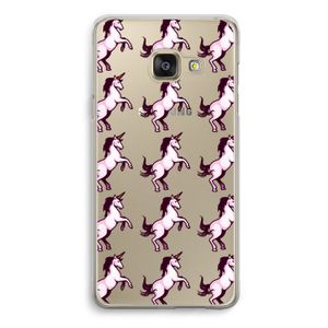 Musketon Unicorn: Samsung Galaxy A3 (2016) Transparant Hoesje