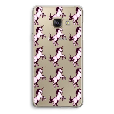 Musketon Unicorn: Samsung Galaxy A3 (2016) Transparant Hoesje