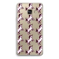 Musketon Unicorn: Samsung Galaxy A3 (2016) Transparant Hoesje