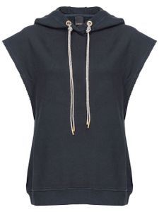 PINKO hoodie sans manches à ornements en cristal - Noir