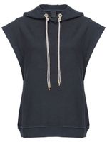 PINKO hoodie sans manches à ornements en cristal - Noir