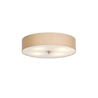 QAZQA Landelijke plafondlamp beige 50 cm - Drum