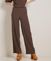 uni wide fit broek met structuur uni wide fit broek met structuur