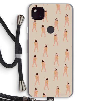 You're so golden: Pixel 4a 5G Transparant Hoesje met koord