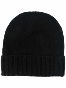 Dell'oglio bonnet à détail nervuré - Noir