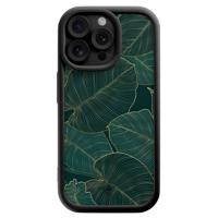 iPhone 15 Pro Max zwarte case - Monstera leaves