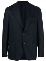 Lardini blazer à simple boutonnage - Bleu