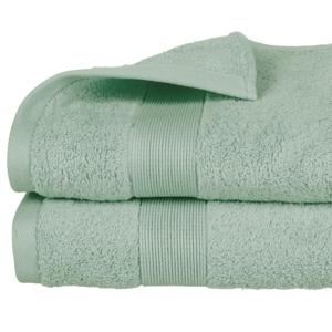 Atmosphera Badhanddoek - 4x - mintgroen - 70 x 130 cm - katoen - 450 grams - luxe handdoek