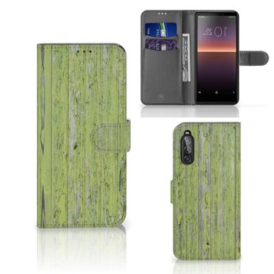 Sony Xperia 10 II | Book Style Case | Green Wood