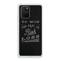 Risk loss: Samsung Galaxy S10 Lite Transparant Hoesje