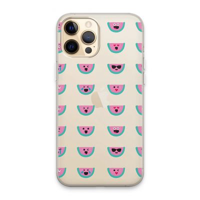Smiley watermeloenprint: iPhone 13 Pro Max Transparant Hoesje