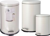 Excellent Houseware Pedaalemmer Set 20L & 5L Cream