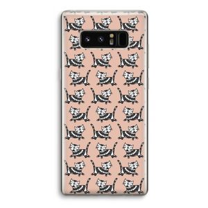 Zwarte poes: Samsung Galaxy Note 8 Transparant Hoesje