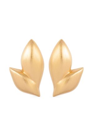 Monet Pre-Owned boucles d'oreilles Monet à motif feuille (années 1980)