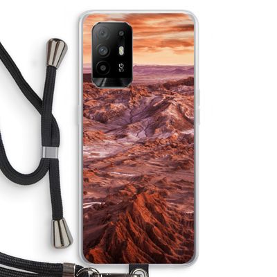 Mars: Oppo A95 5G Transparant Hoesje met koord