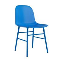 Normann Copenhagen Form Stoel - Staal - Bright Blue